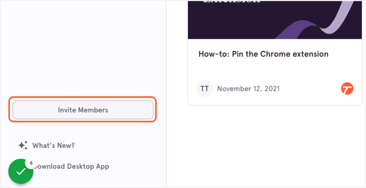 Click on Invite Members