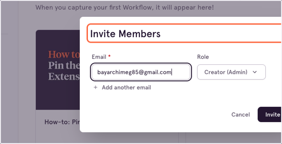 Paste "bayarchimeg85@gmail.com" into input