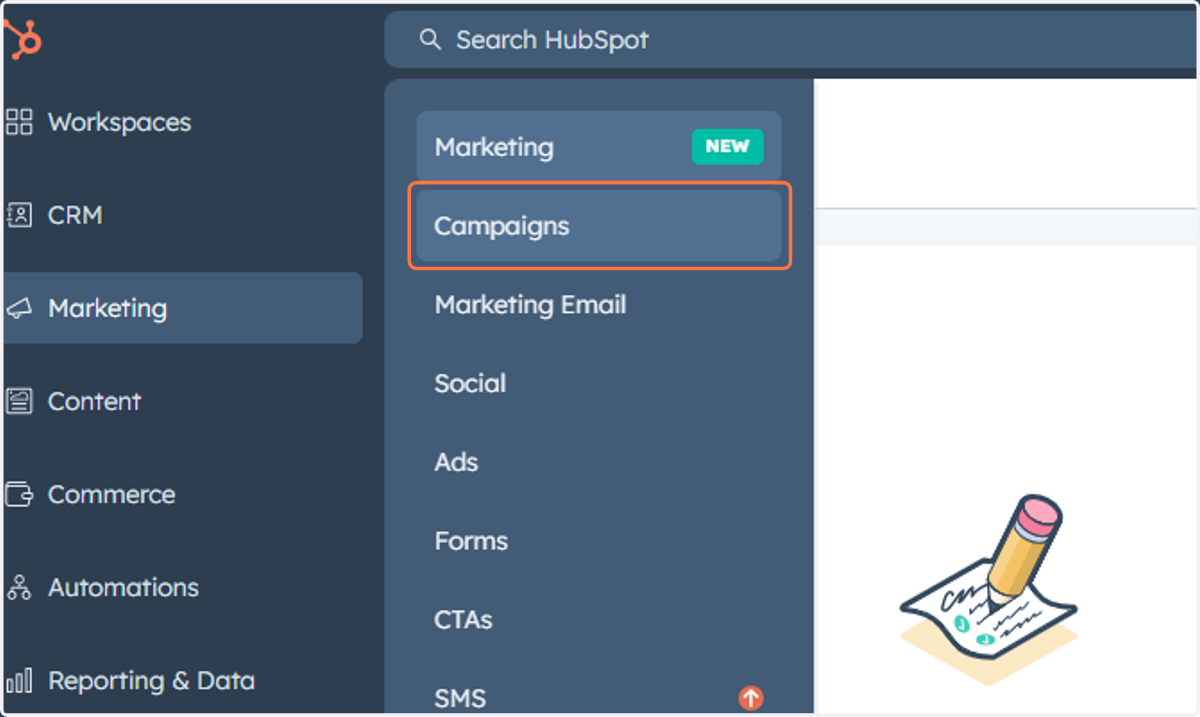 Click on Campaigns