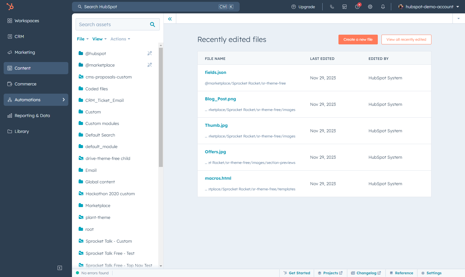 Click on Automations