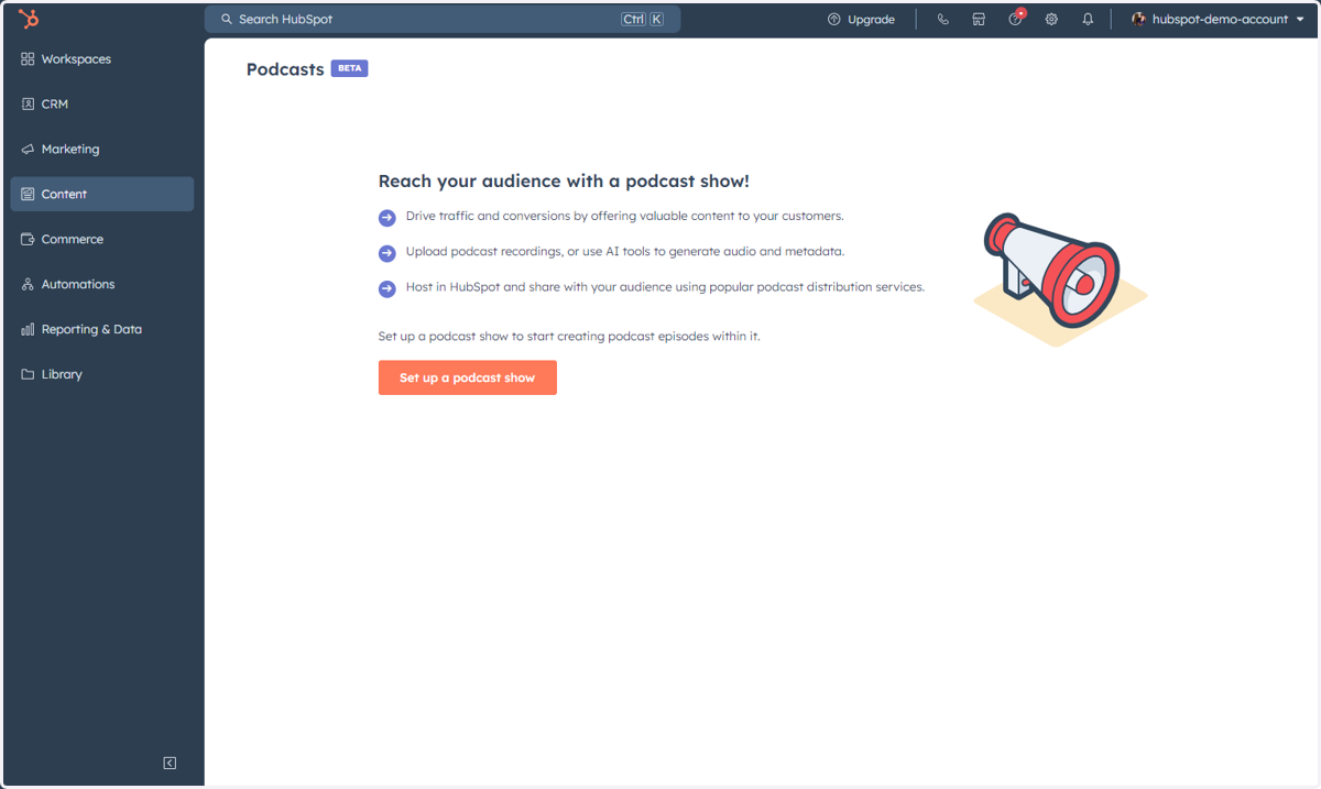 This is where you can access Podcasts