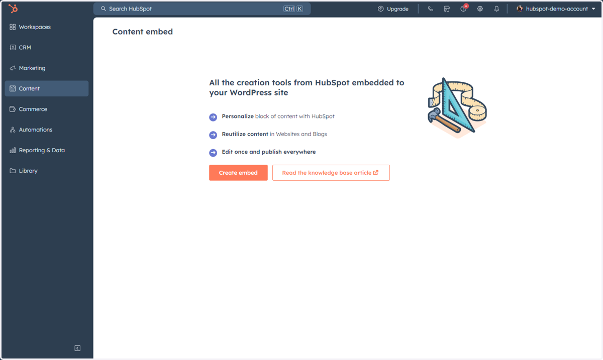 This is where you can access Embeds