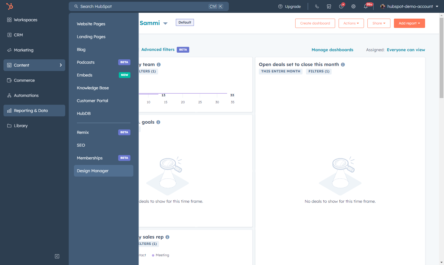Click on Design Manager