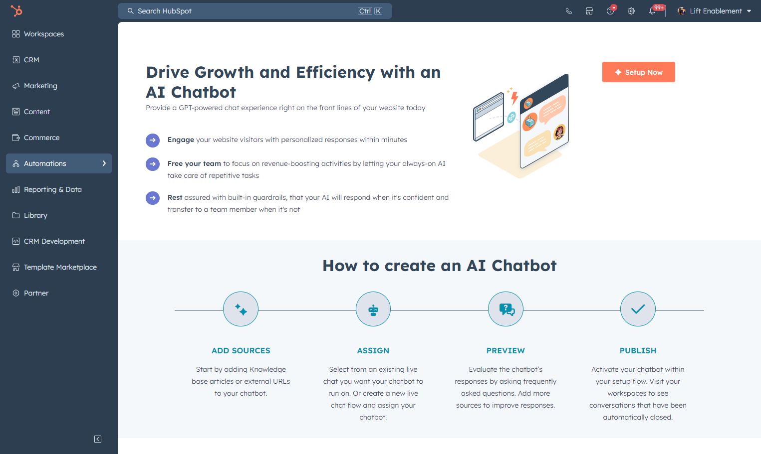 Click on Automations