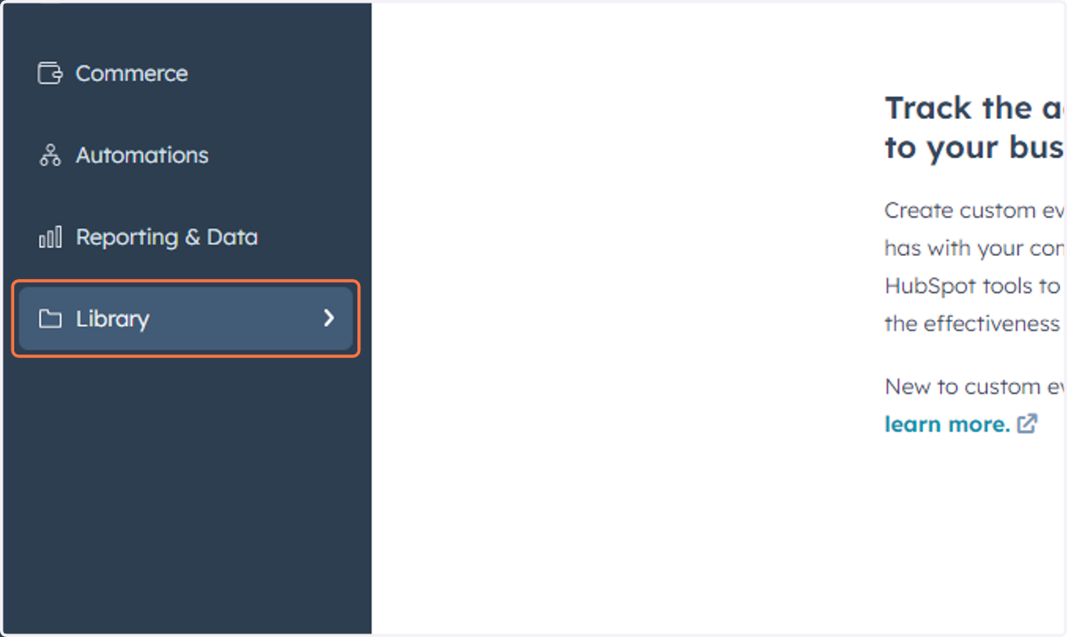 Click on Library