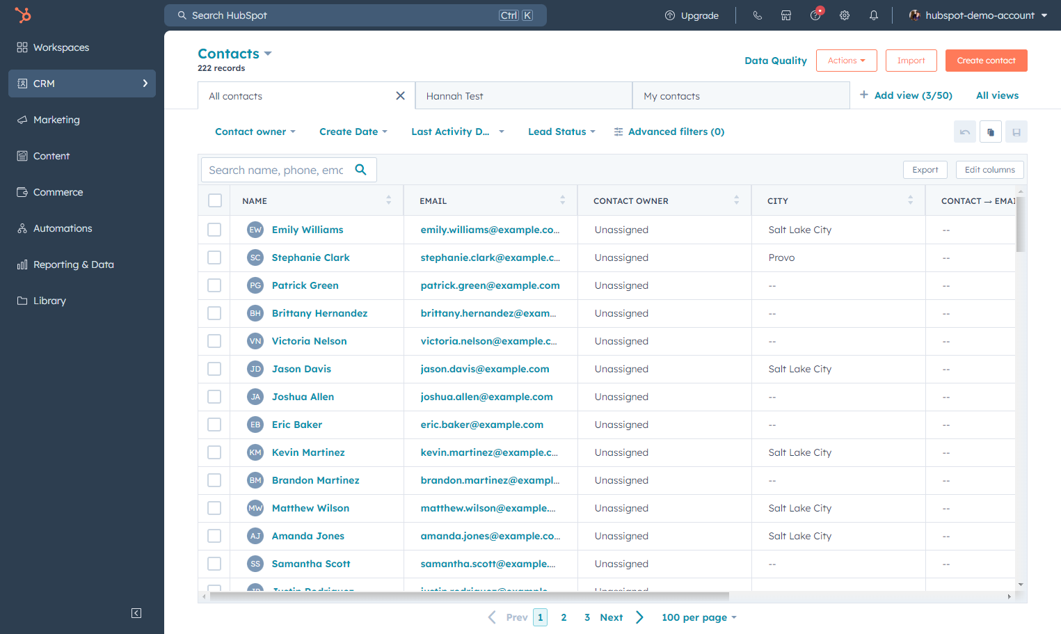 Click on CRM
