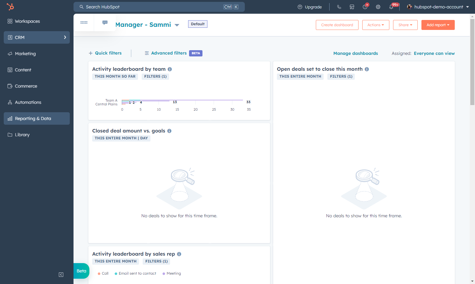 Click on CRM