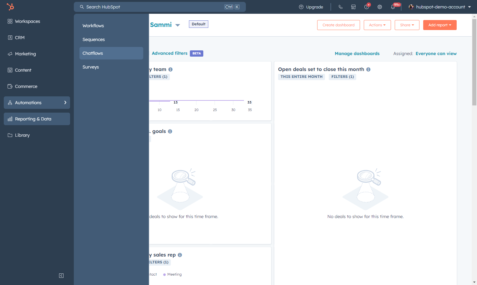 Click on Chatflows