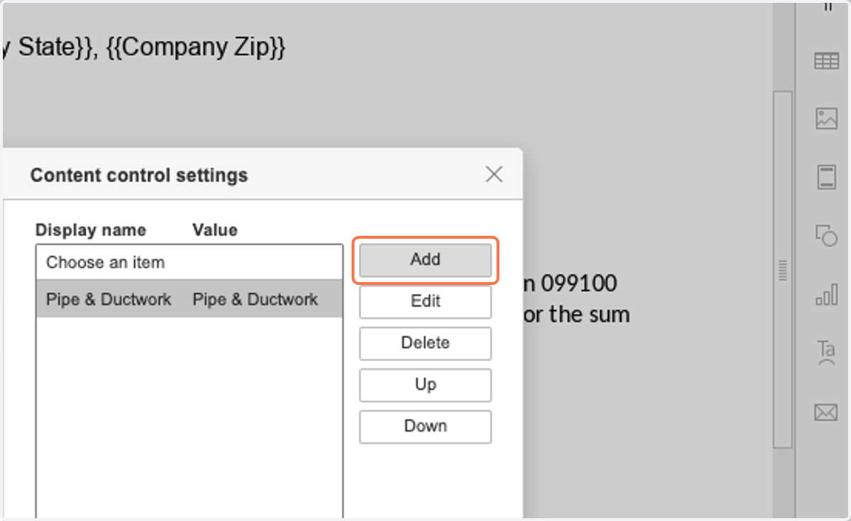 Add any additional options