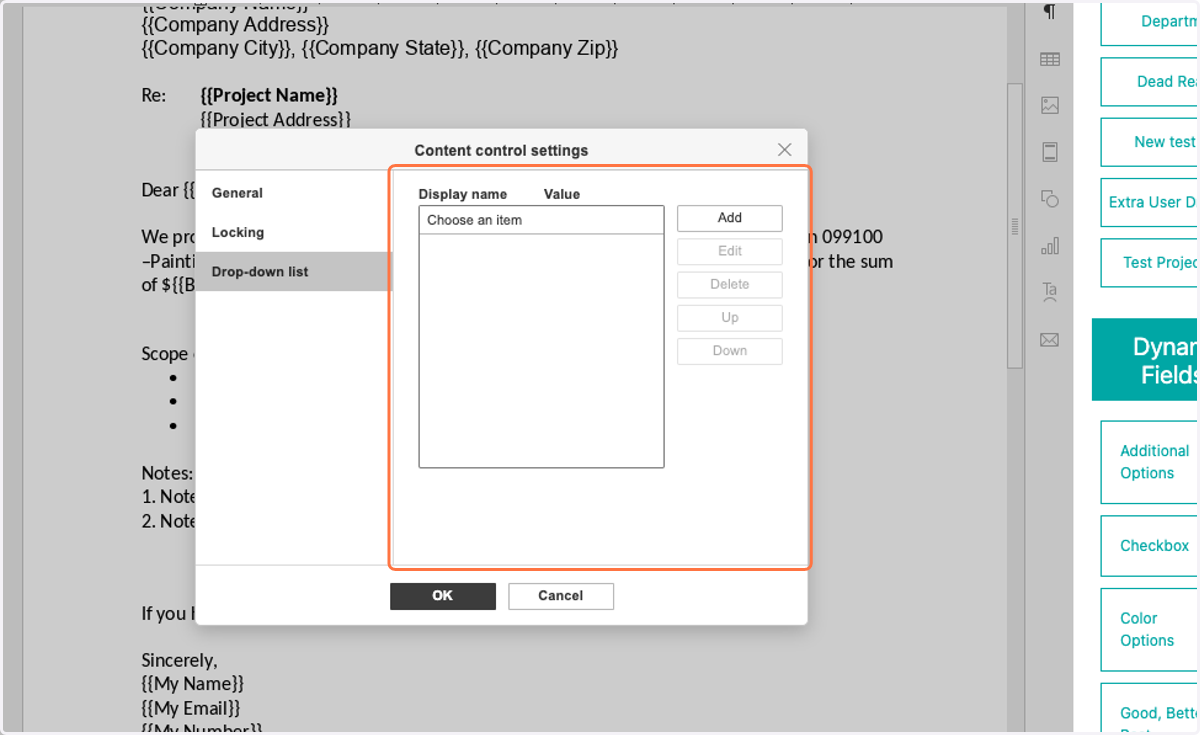 Click on Display name Value …
