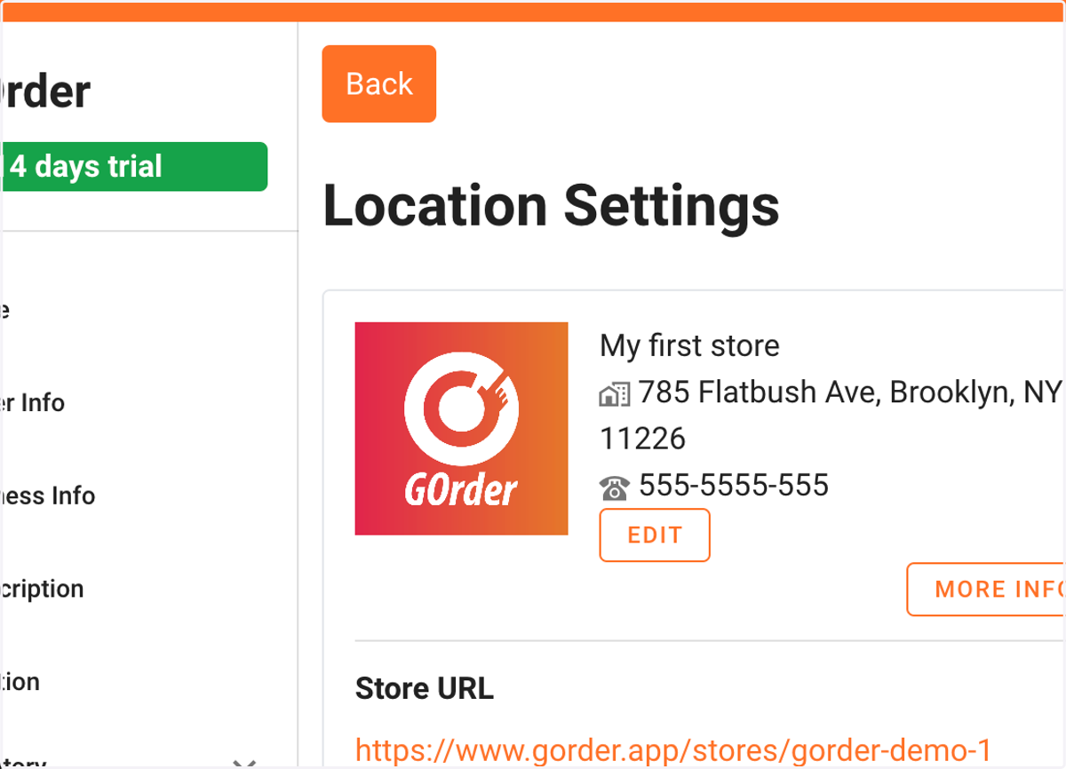 Click on OrderType