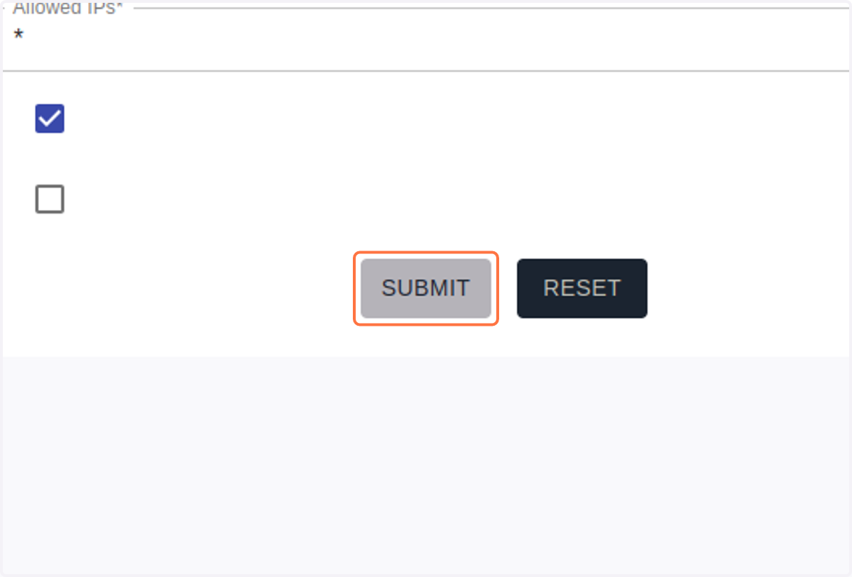 Click on SUBMIT