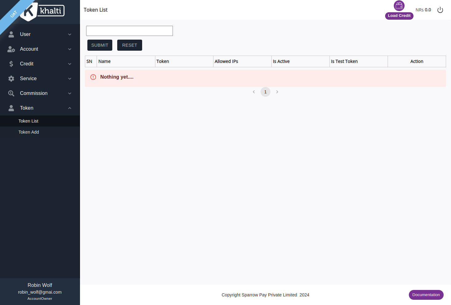 Token add