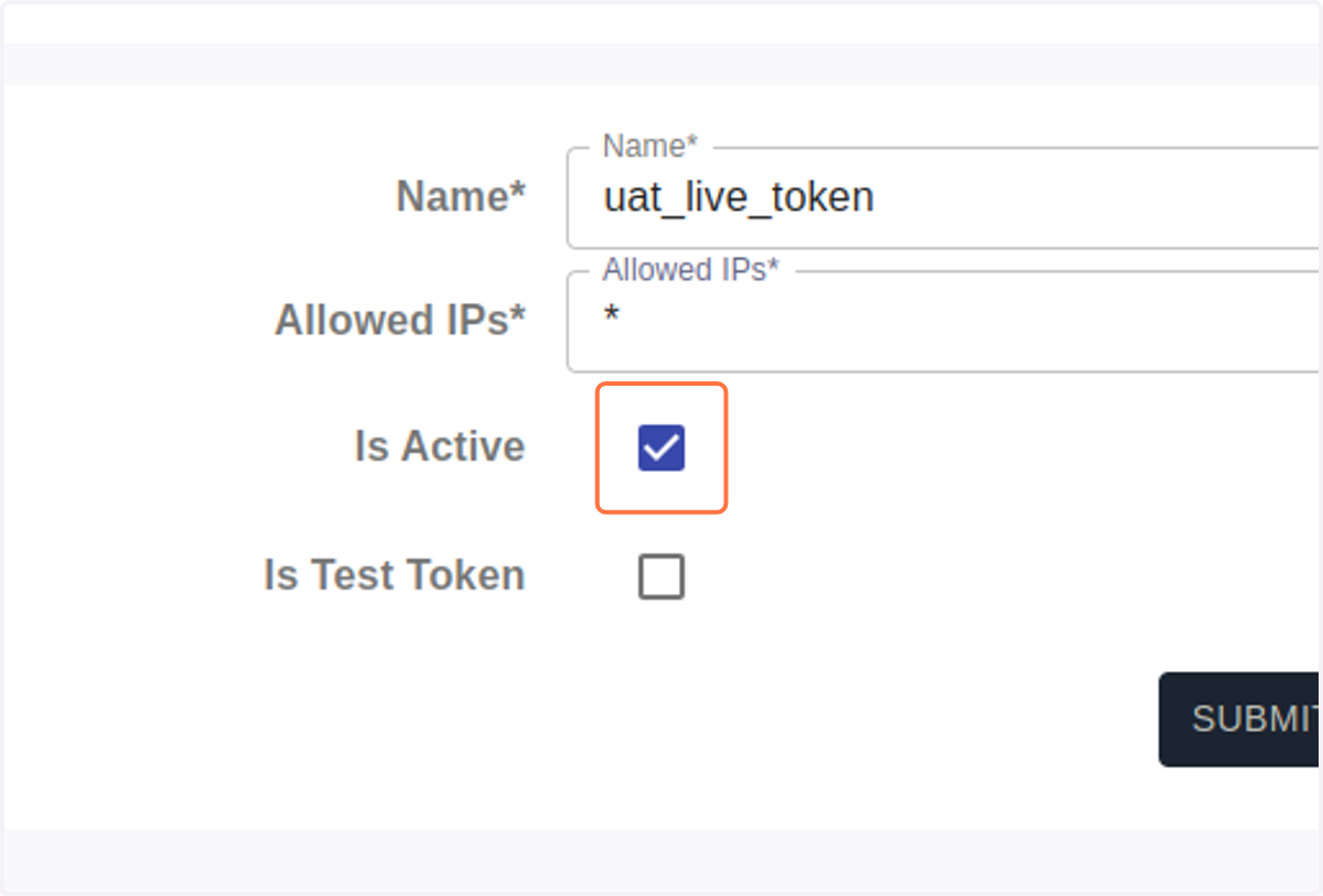Token add details