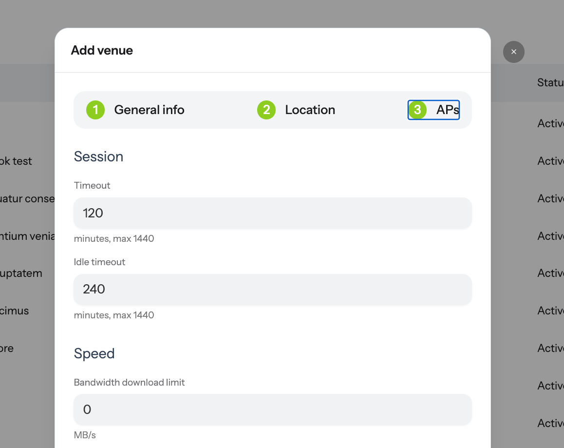 Adjust AP Settings