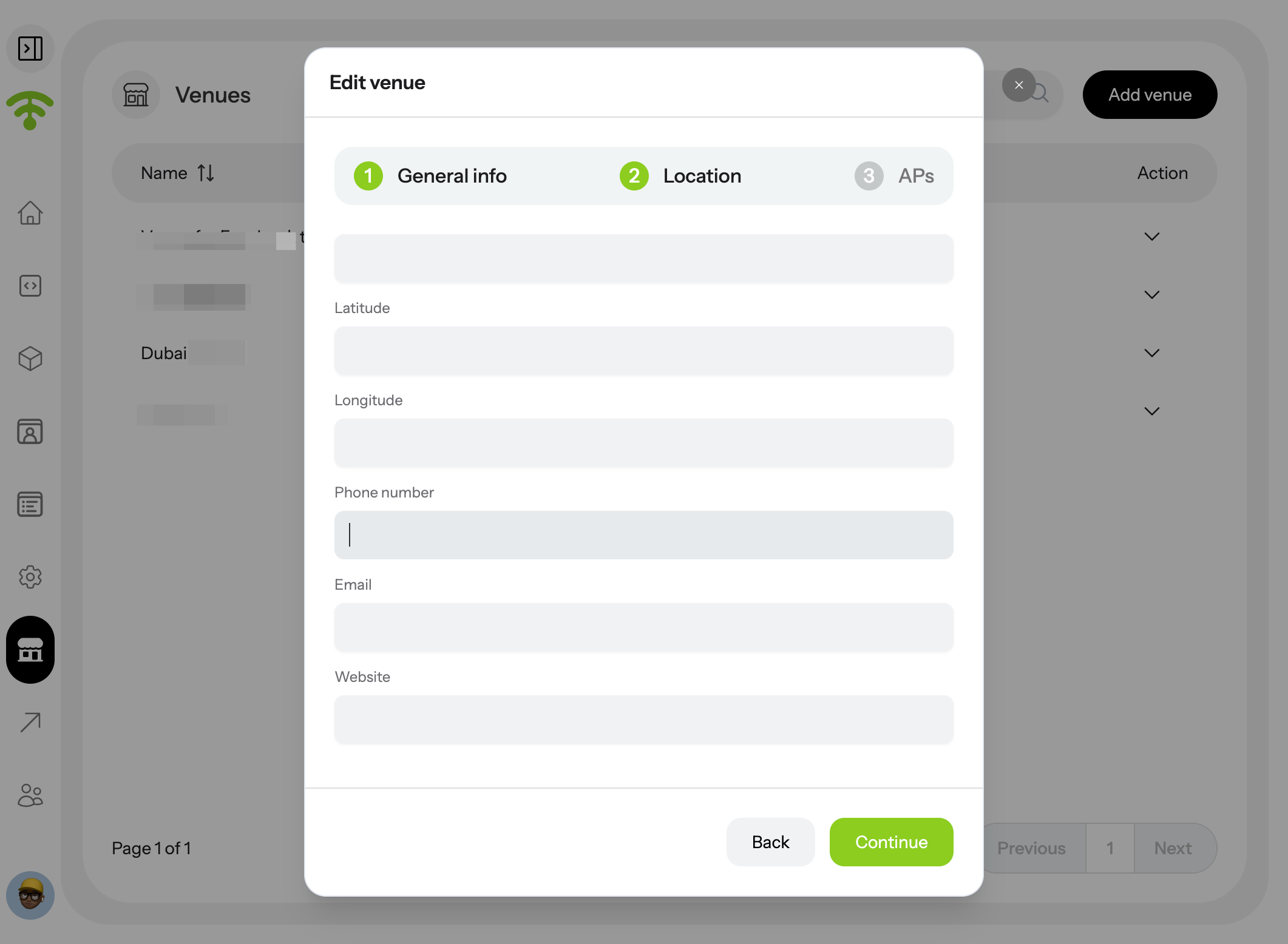 Add Contact Information