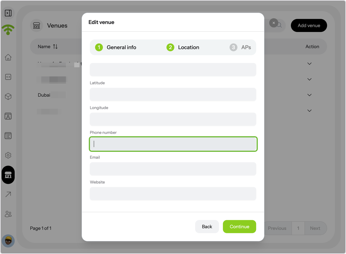 Add Contact Information