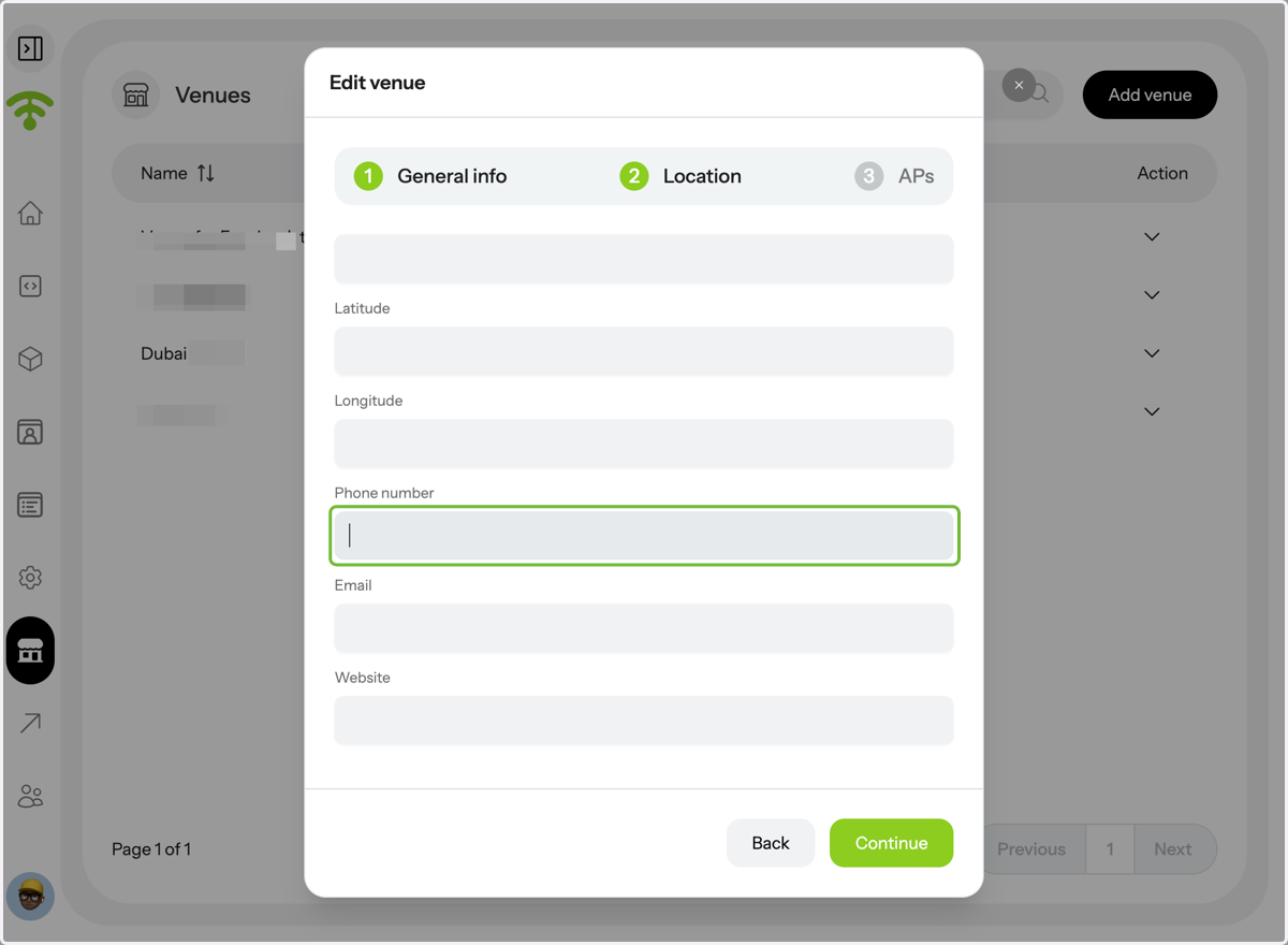 Add Contact Information