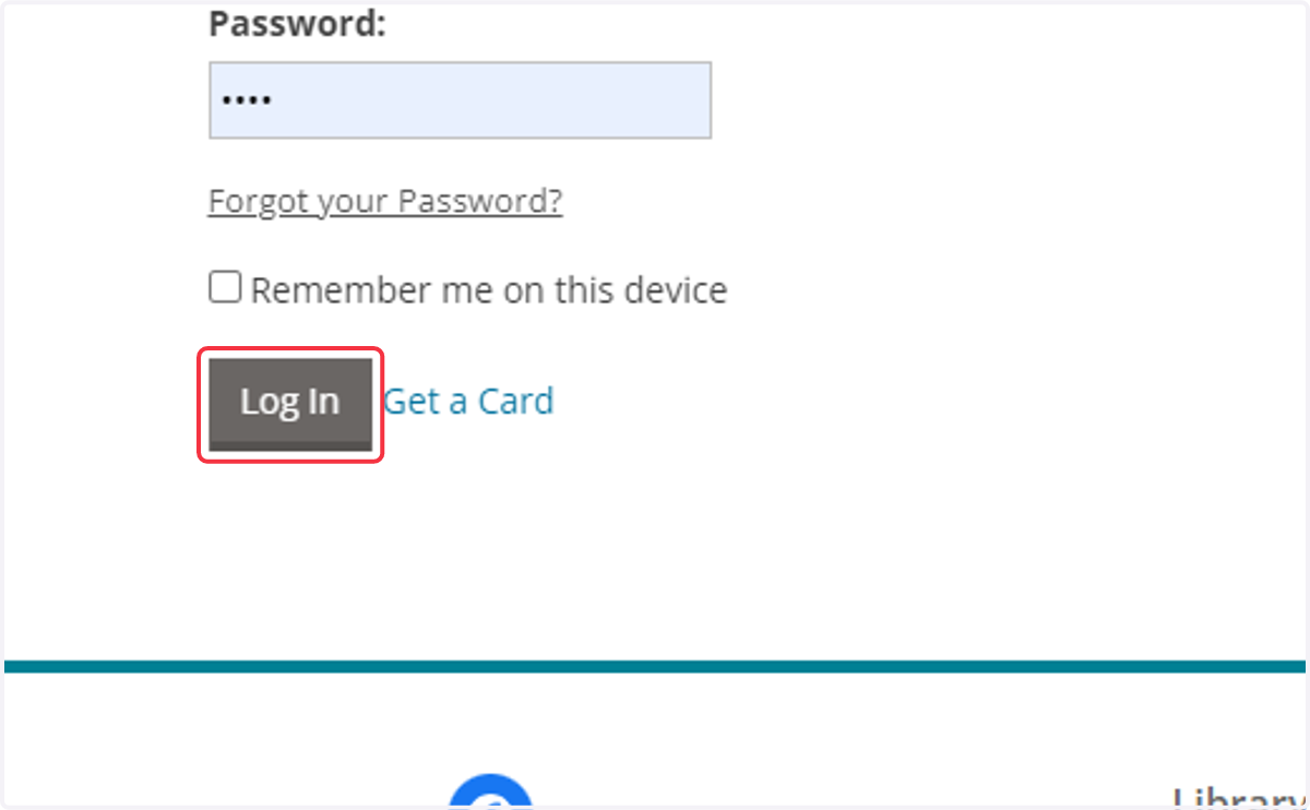 Click on Log In