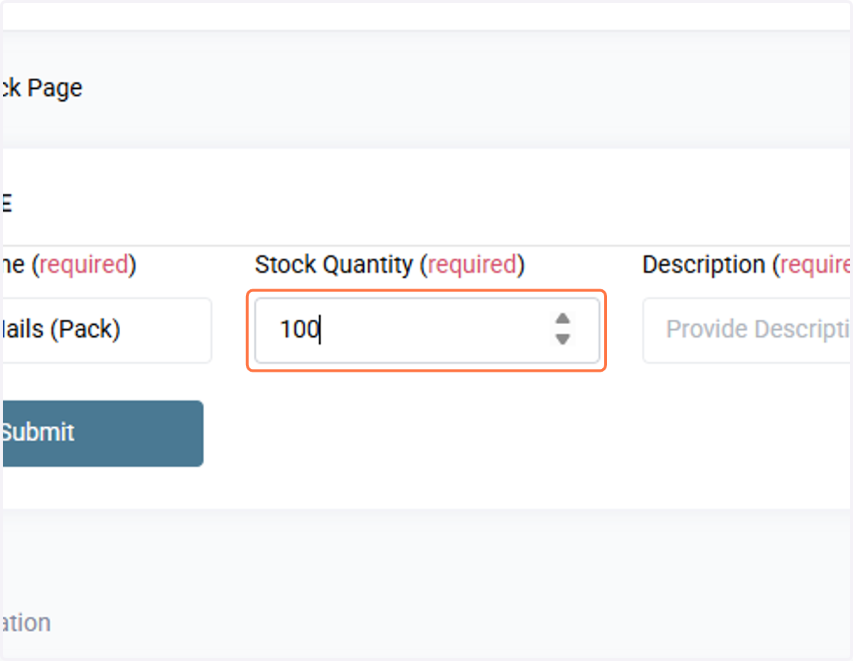 Provide the quantity