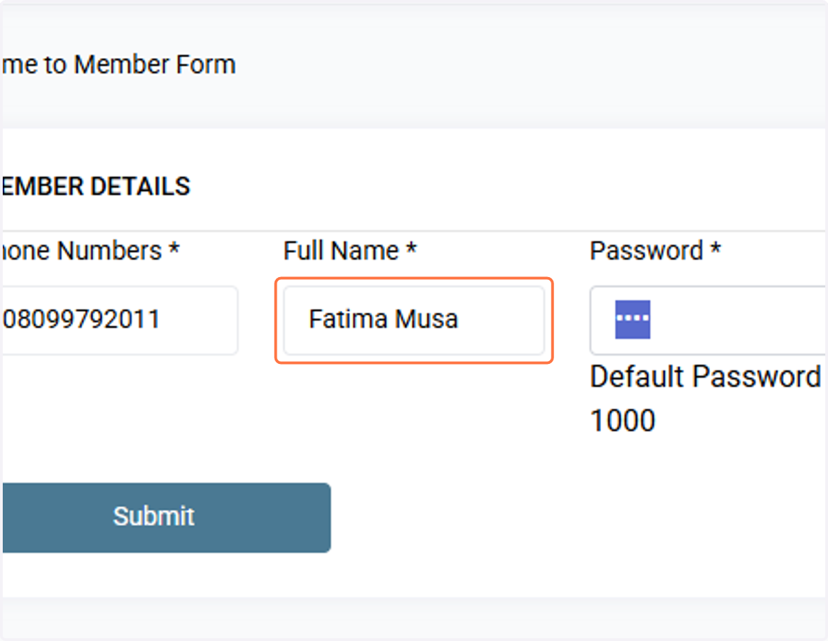Type Full Name