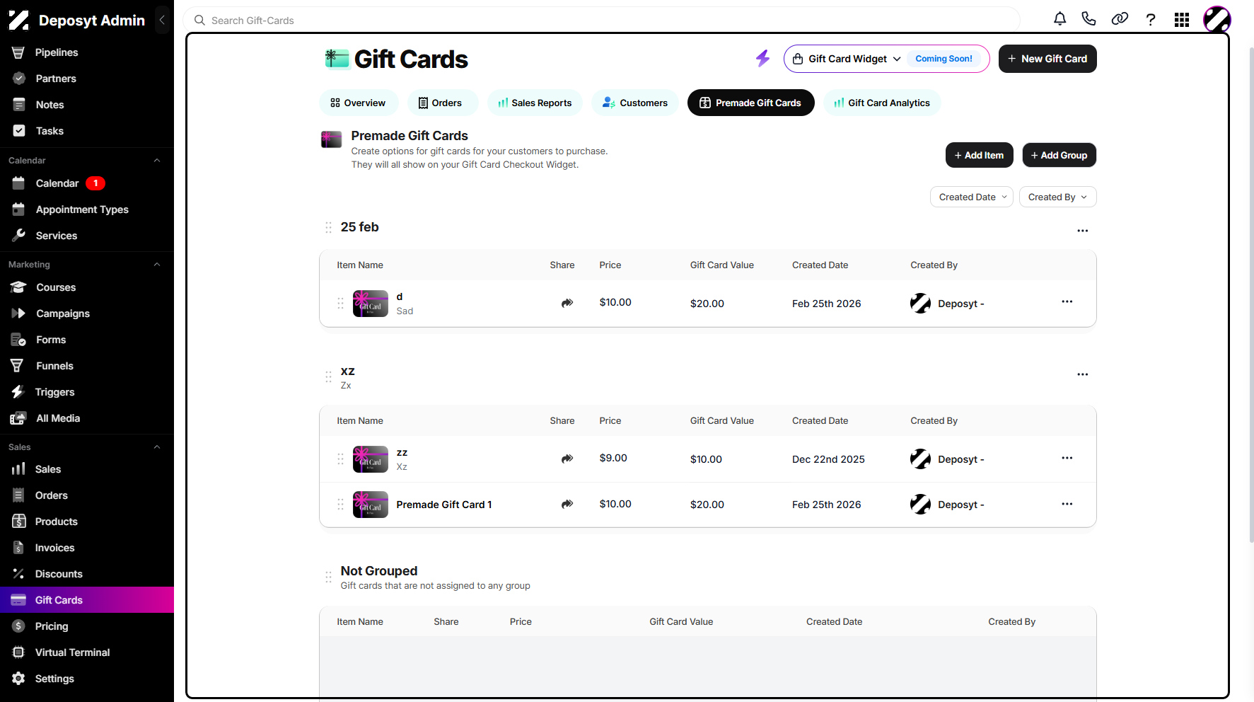 Step 8: You can also arrange the categories using the drag-and-drop method.