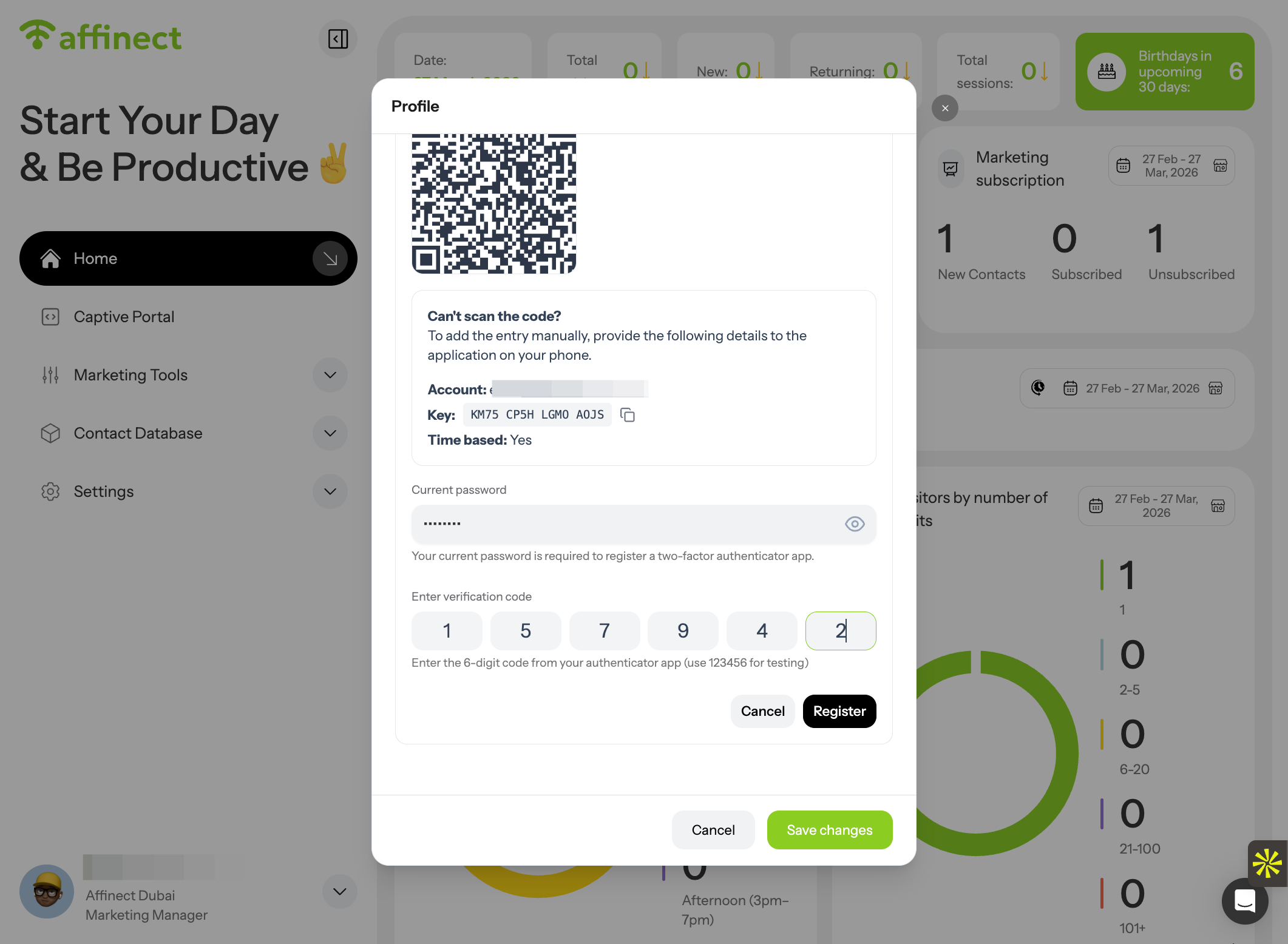 Set Up Authenticator App