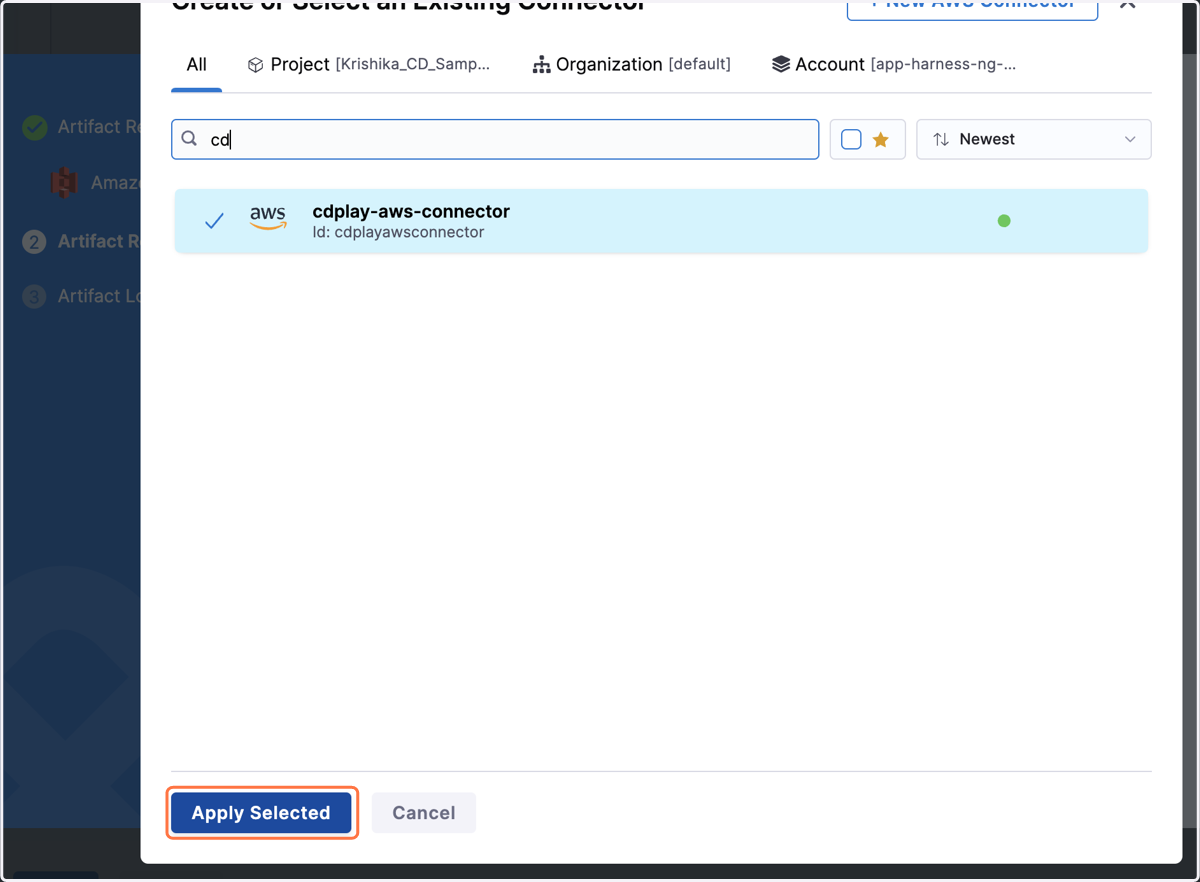 Click on Apply Selected