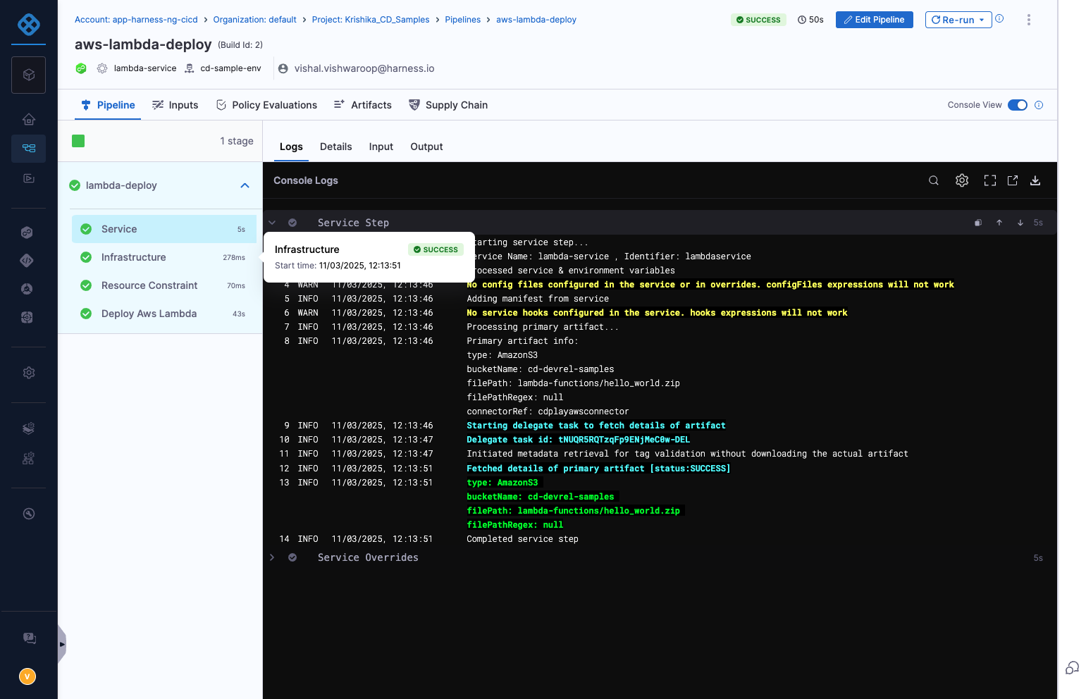 Execution Summary: Infrastructure…
