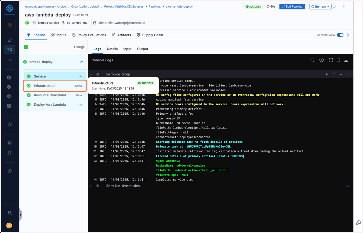 Execution Summary: Infrastructure…