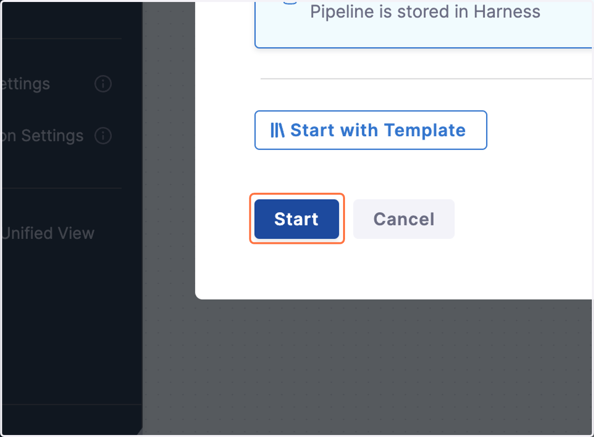 Click on Start