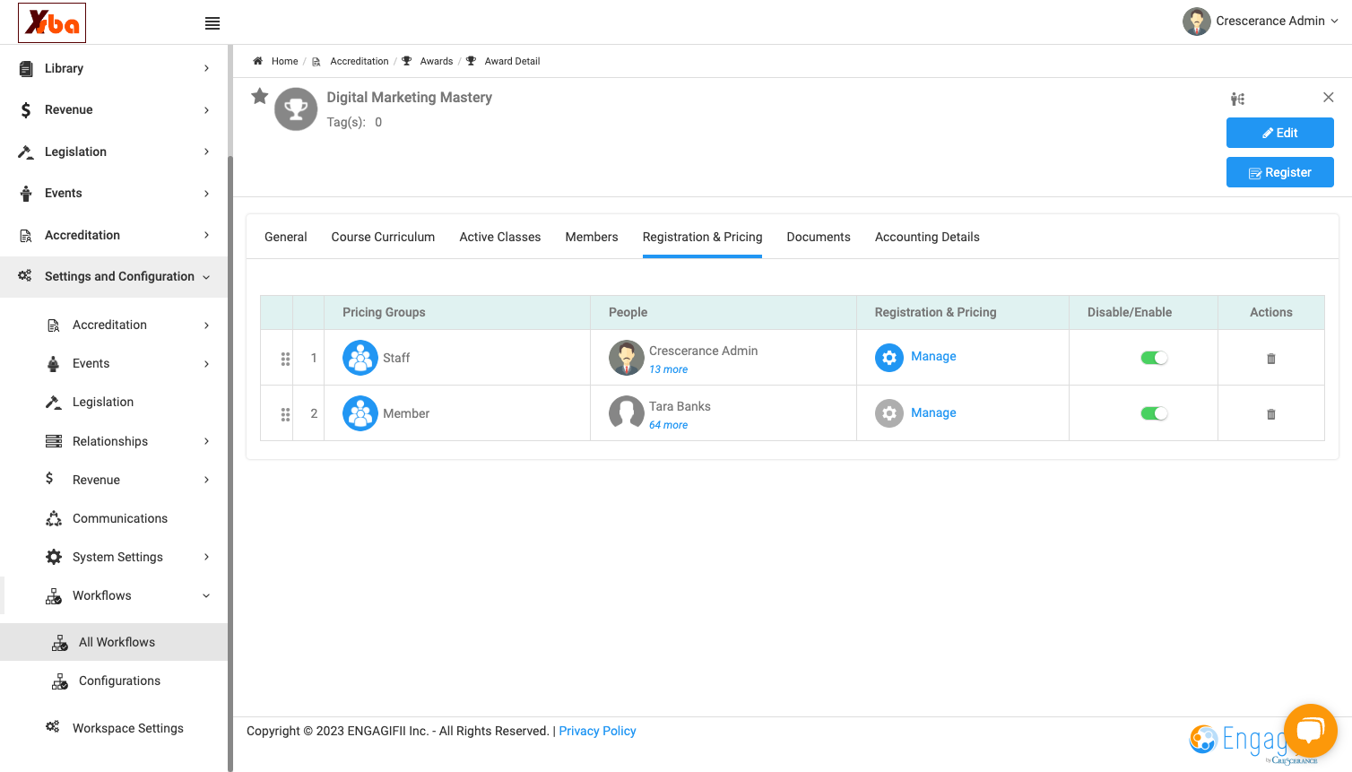 Click on All Workflows