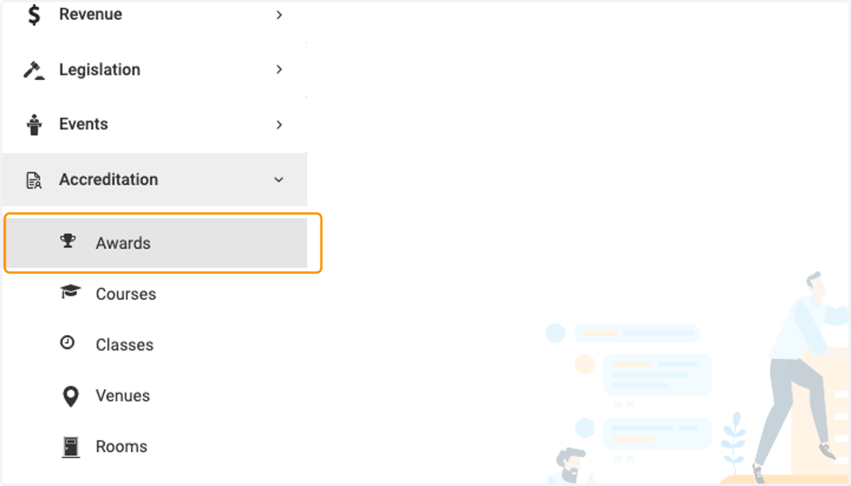 Click on Awards