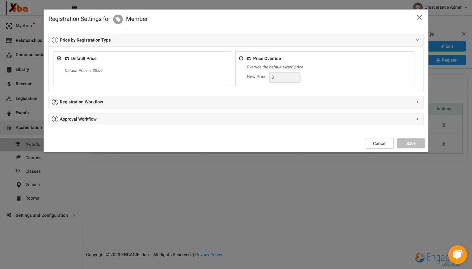 Click on 3Approval Workflow