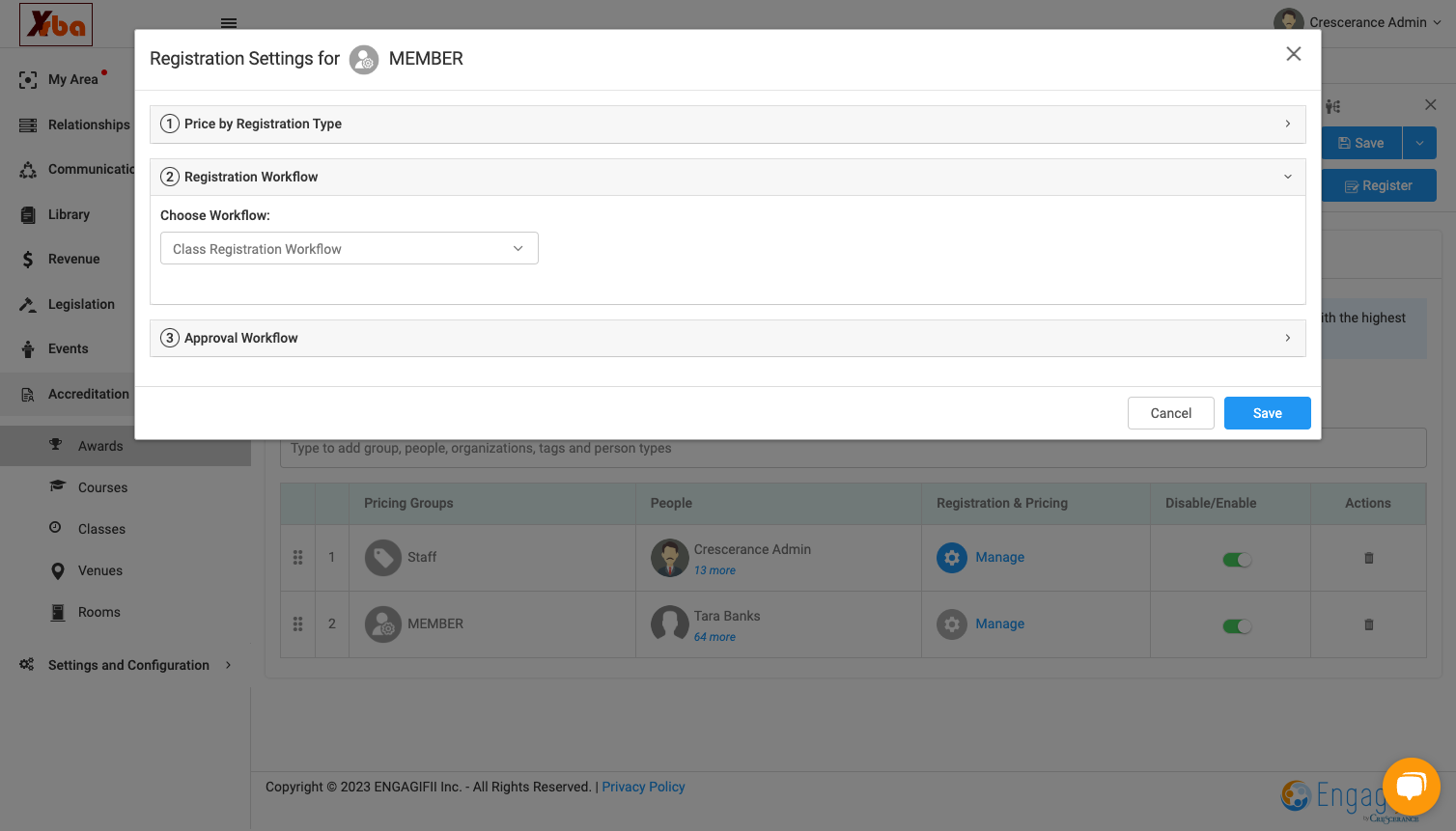 Click on 3Approval Workflow