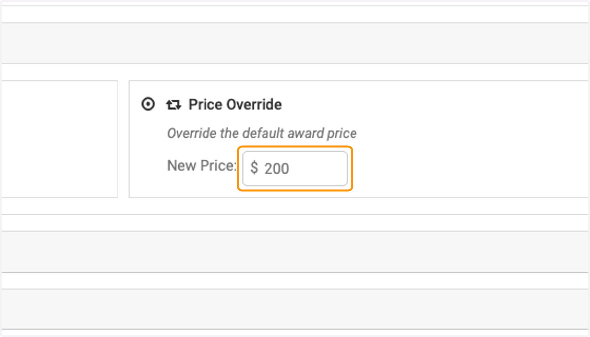 I would like to set a special price for staff. I am entering the price here.