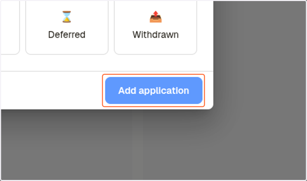 Click on Add application