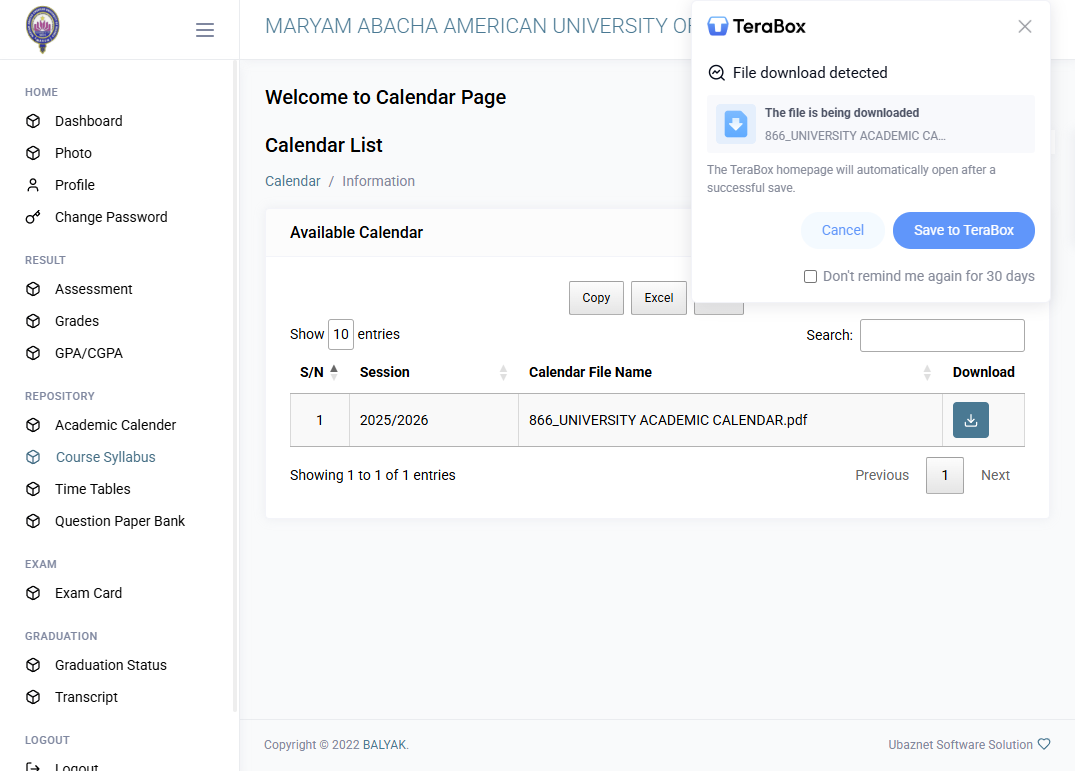 Course Syllabus