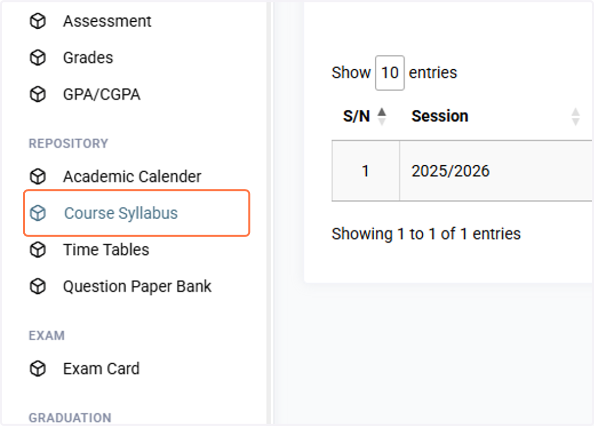 Course Syllabus