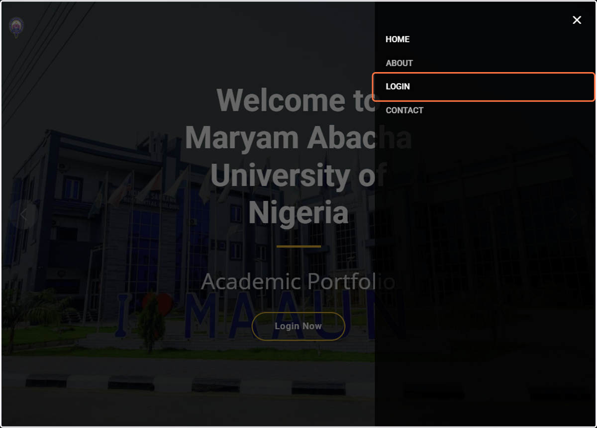 Click on LOGIN