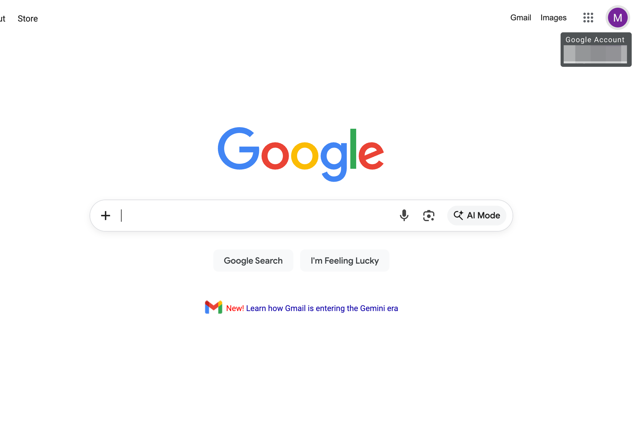 Visit Google.com and click on the account icon on the top right corner.