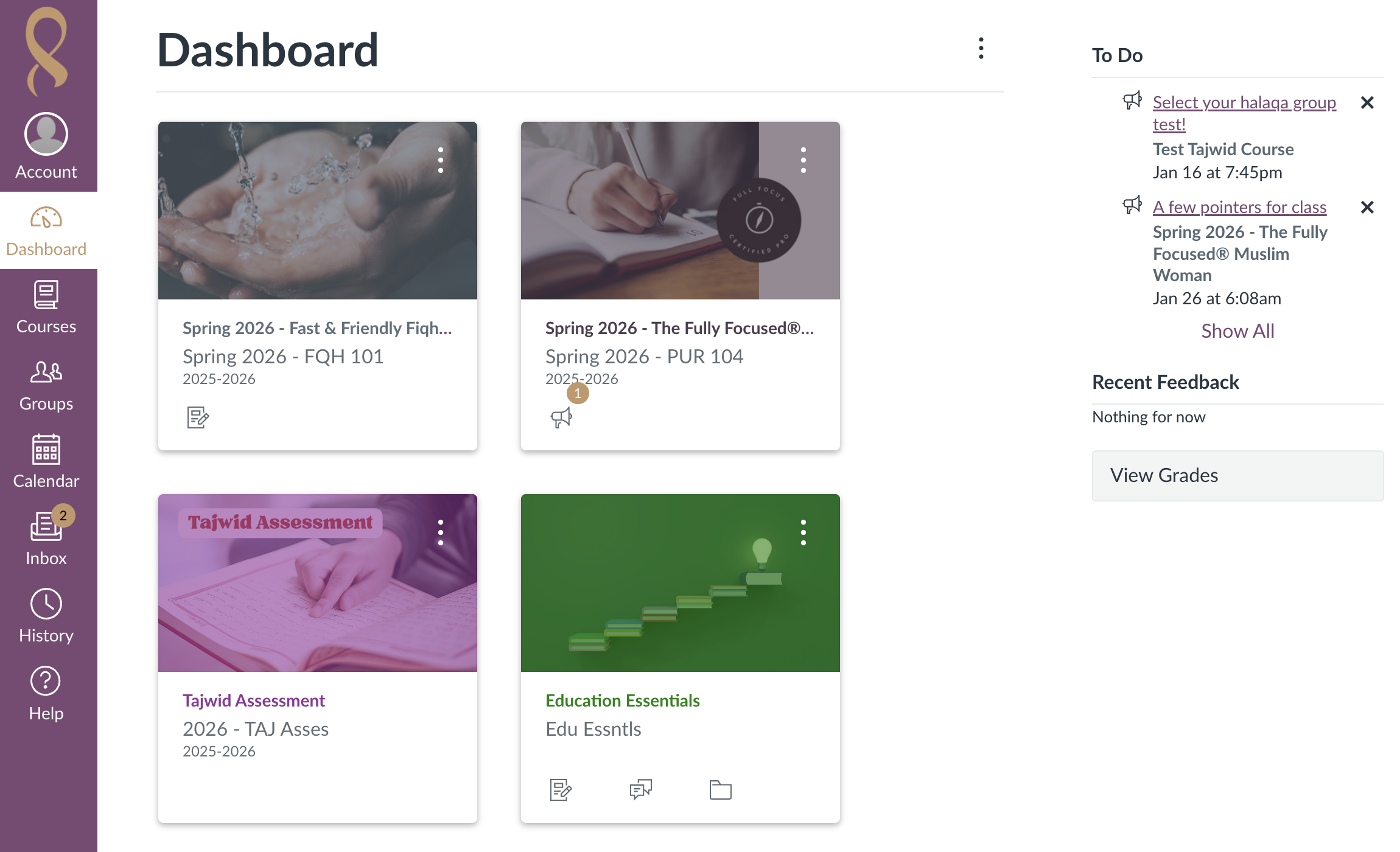 Accept the terms. You will then be redirected to your dashboard in Canvas.