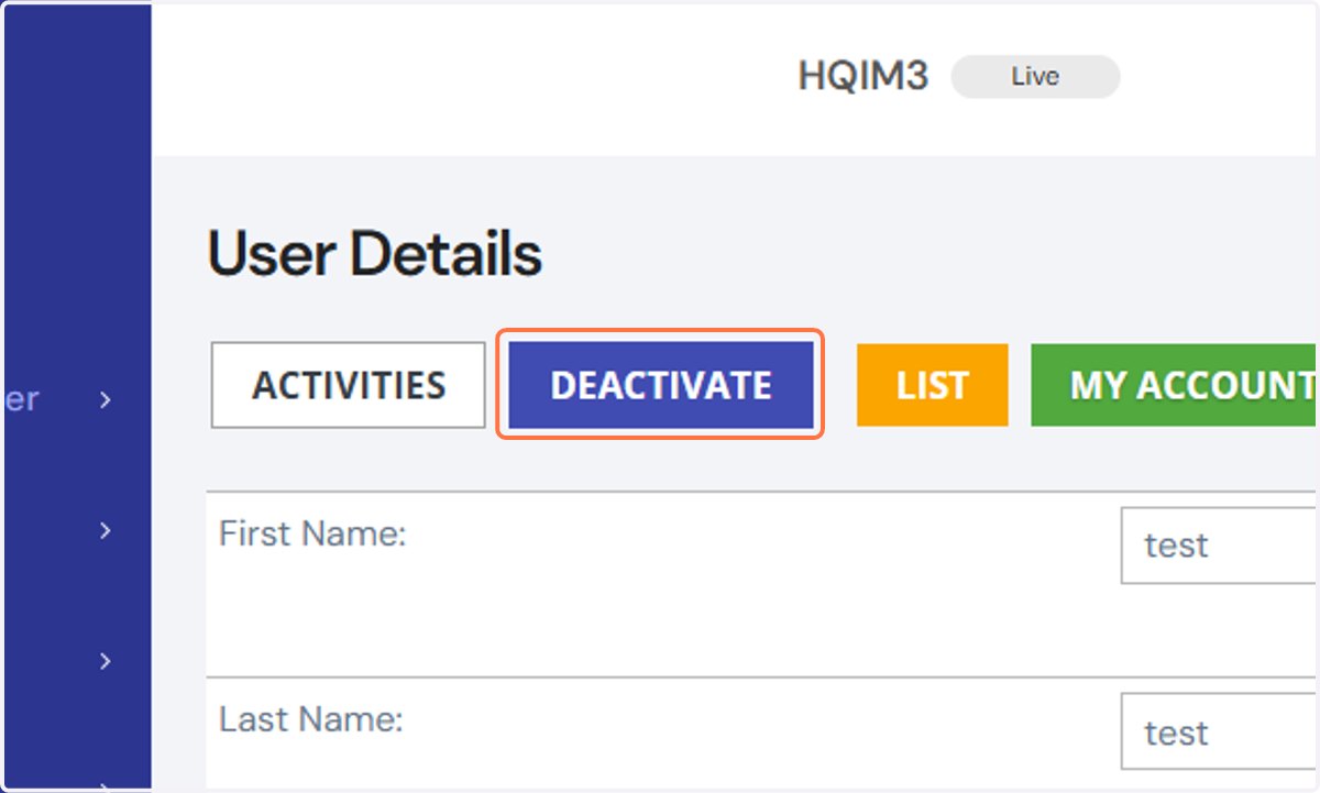 Once you see the screen below, just hit the "Deactivate" button and the user will no longer be allowed to log into your site.