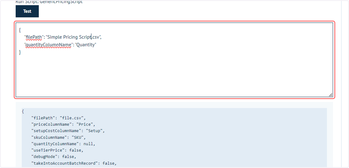 Input the relevant configuration details