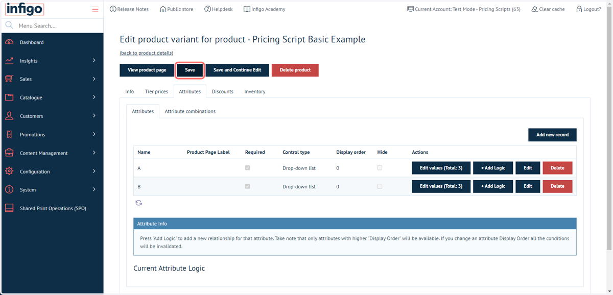 Assign the relevant attributes and Save