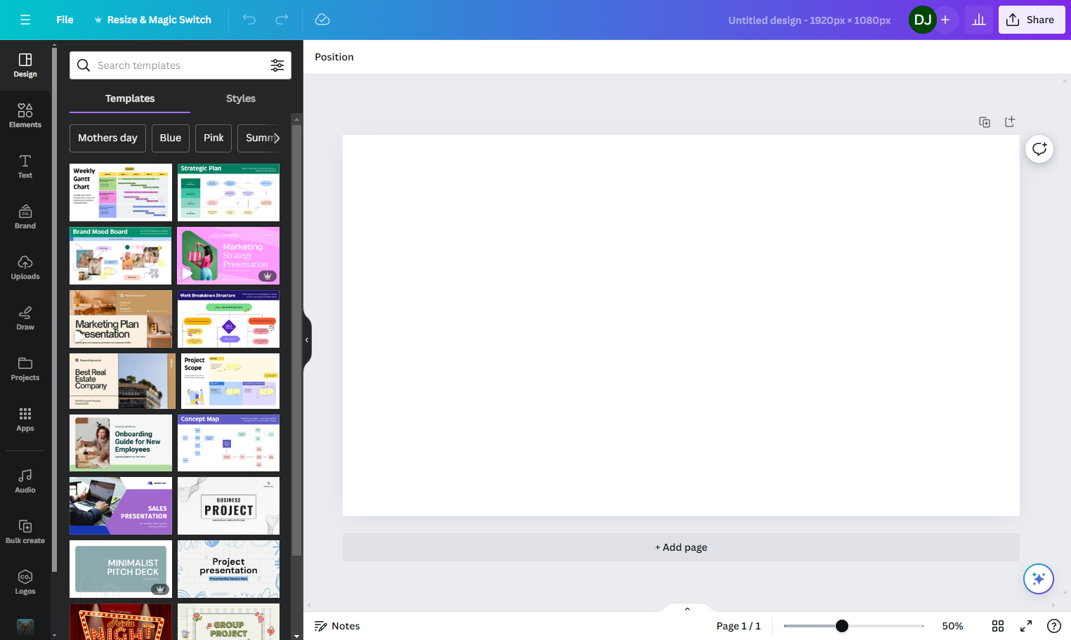 Click on Elements