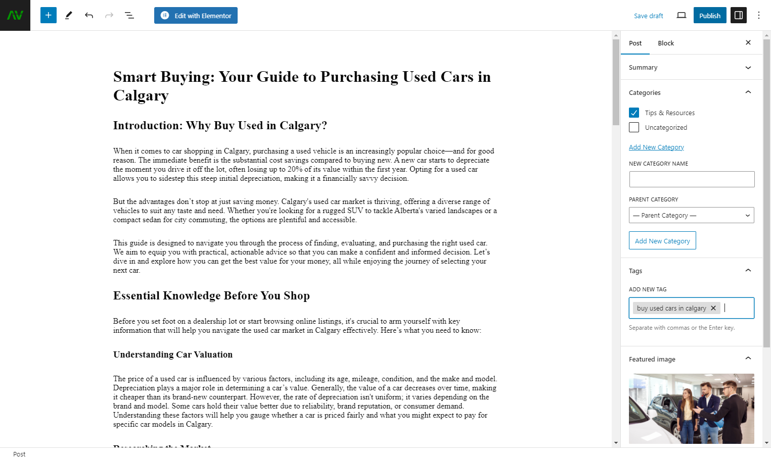 Click on the Publish button at the top right of the screen