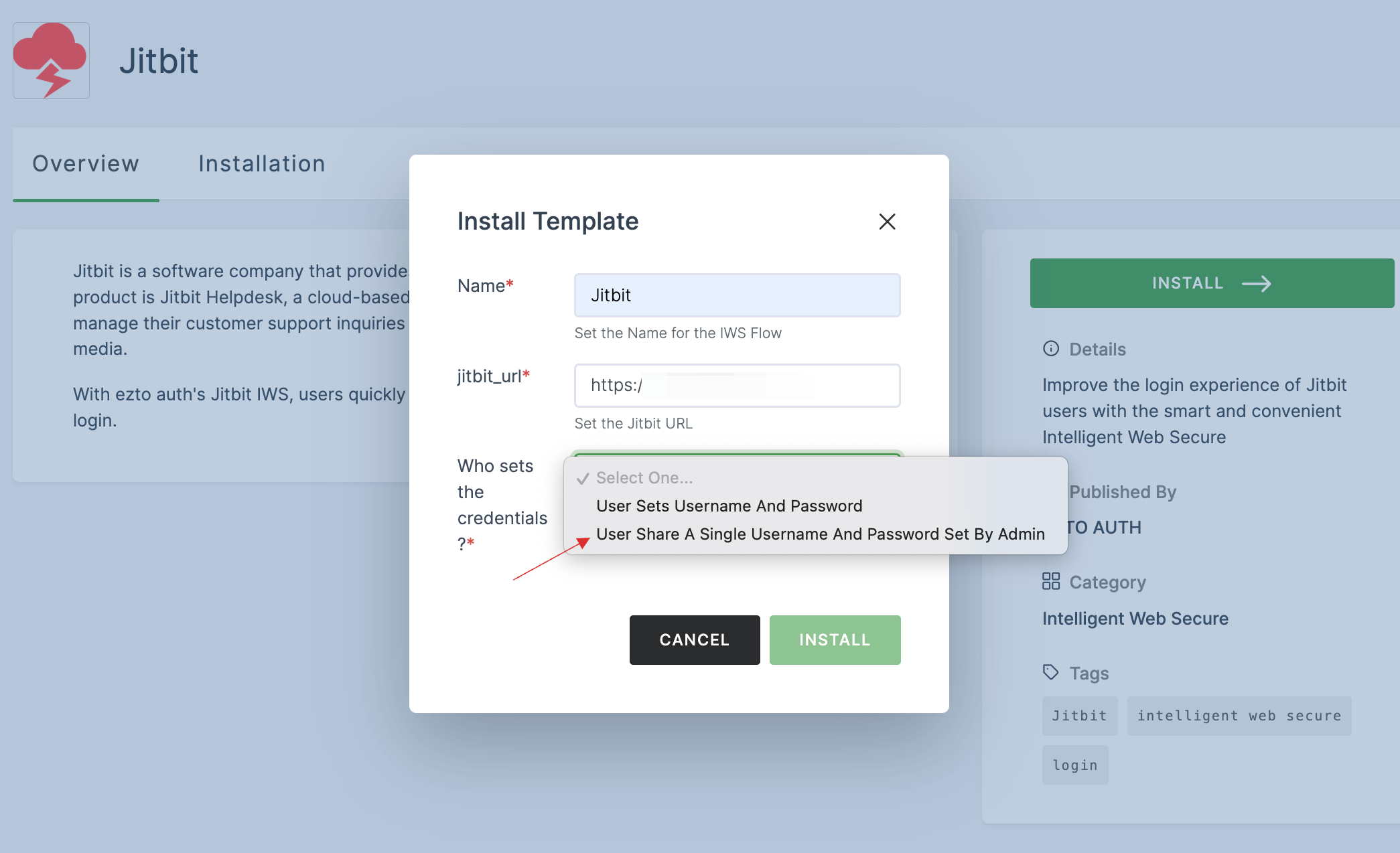 User Share A Single Username And Password Set By Admin