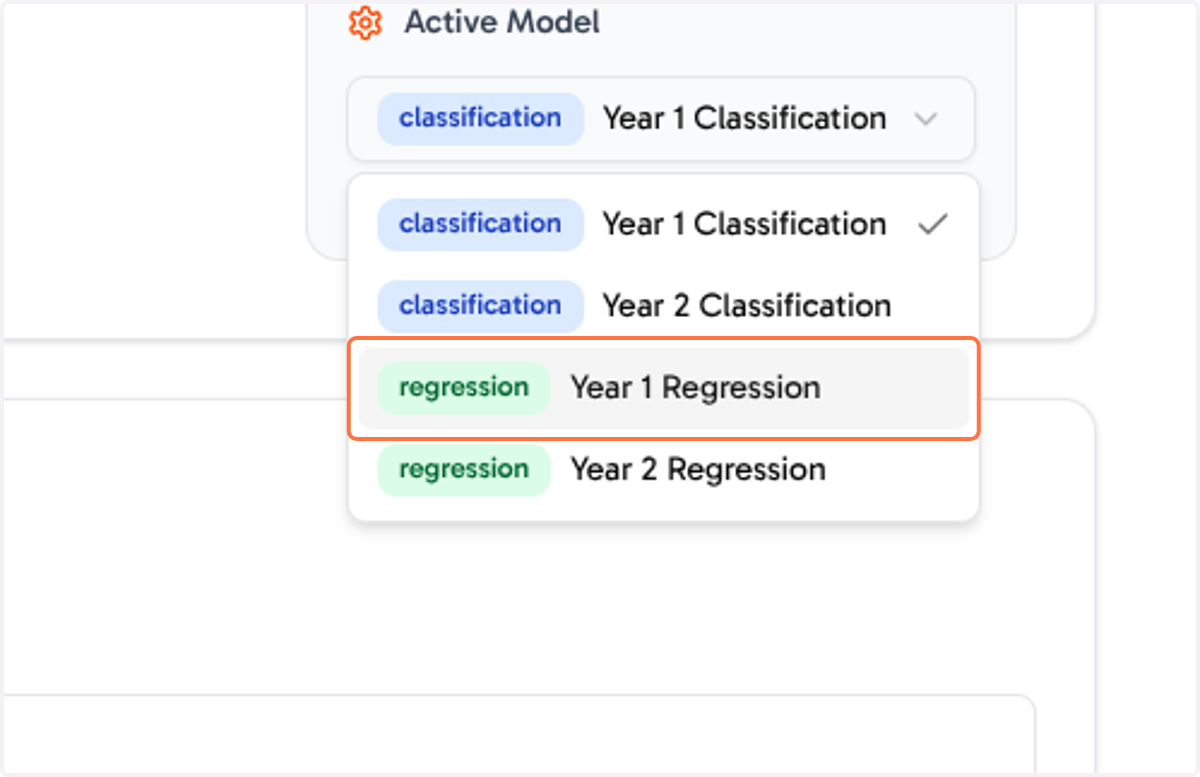 Switch between Regression and Classification Models