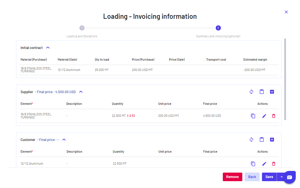 Click on 'Add' to record additional details
